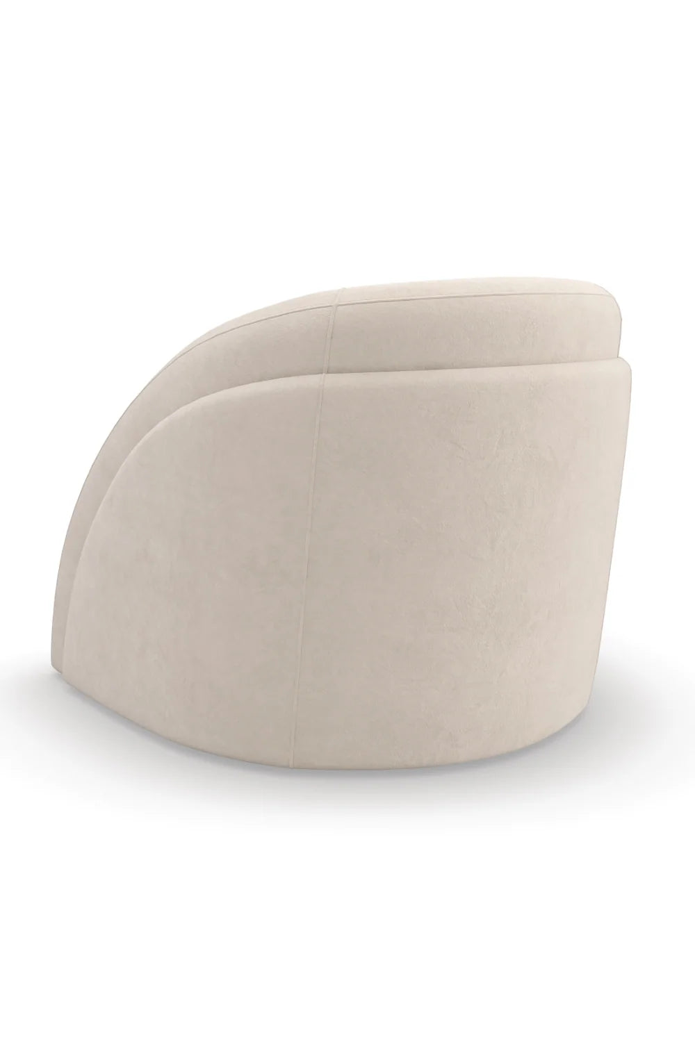 Luxury Curved Alabaster Accent Chair Modern Italian Style for Villa
