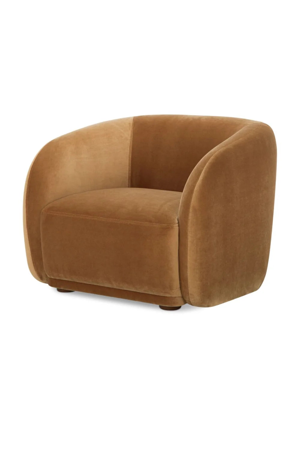 Luxury Curved Back Accent Chair European Style for Villa