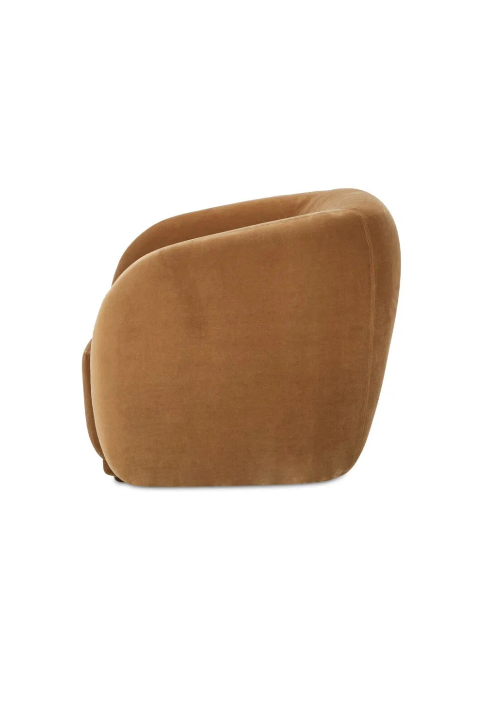 Luxury Curved Back Accent Chair European Style for Villa