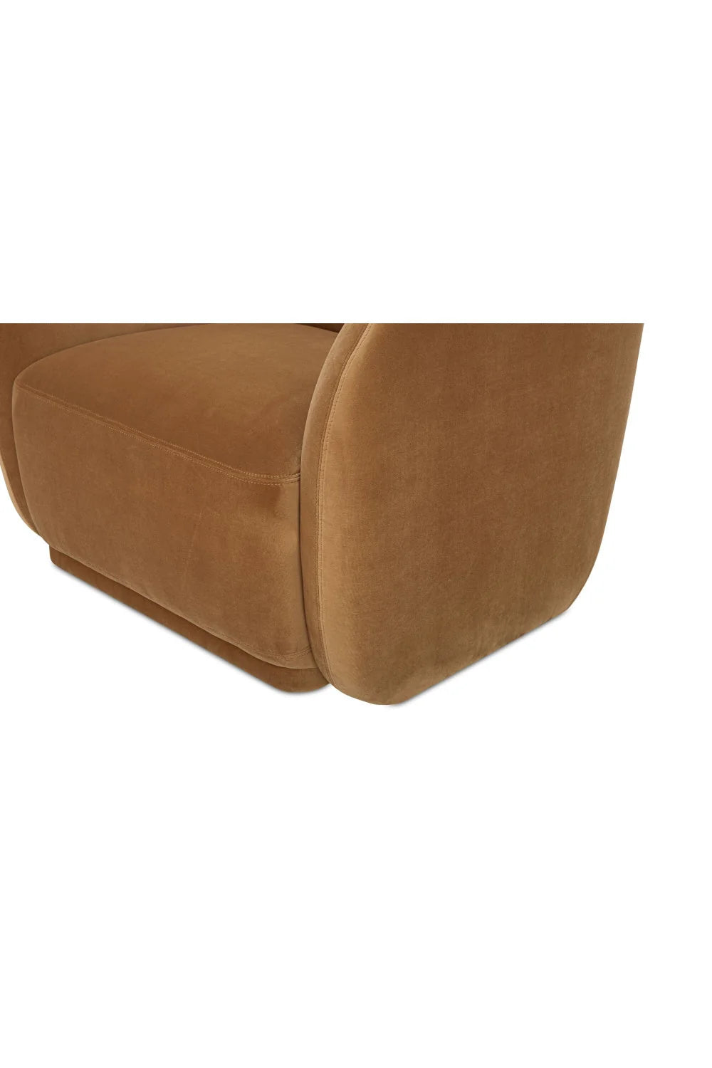 Luxury Curved Back Accent Chair European Style for Villa
