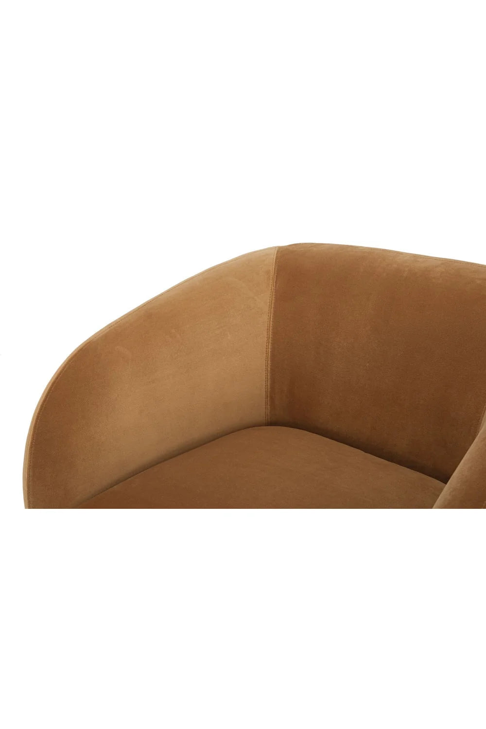 Luxury Curved Back Accent Chair European Style for Villa