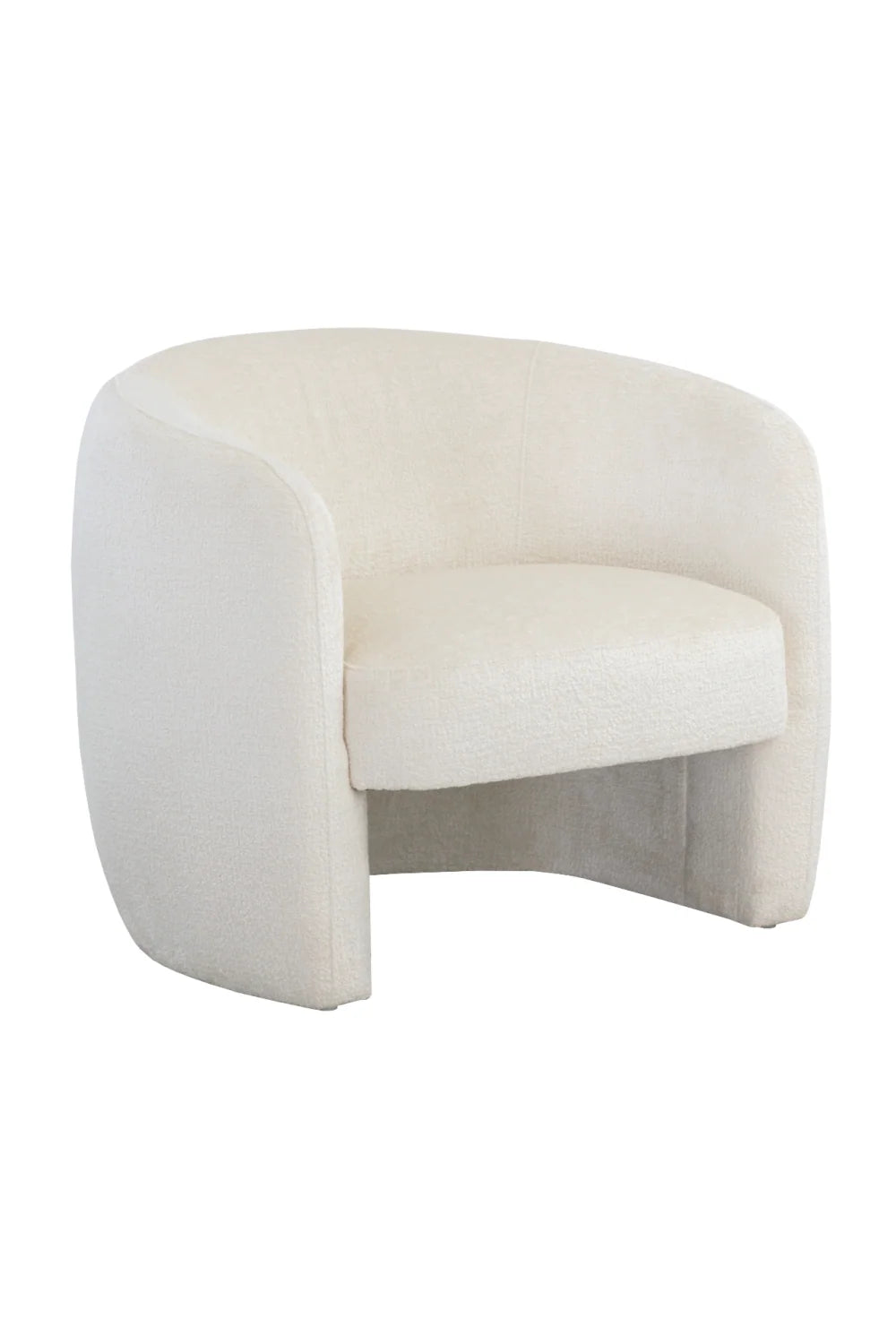Luxury Curved Back Accent Chair European Style for Villa