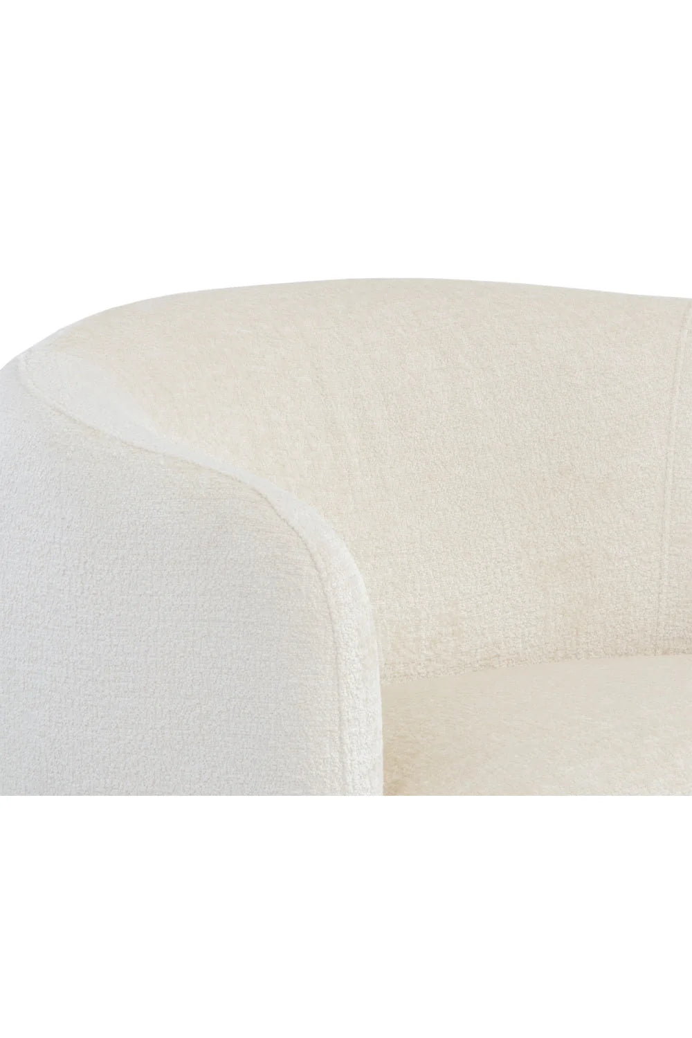 Luxury Curved Back Accent Chair European Style for Villa