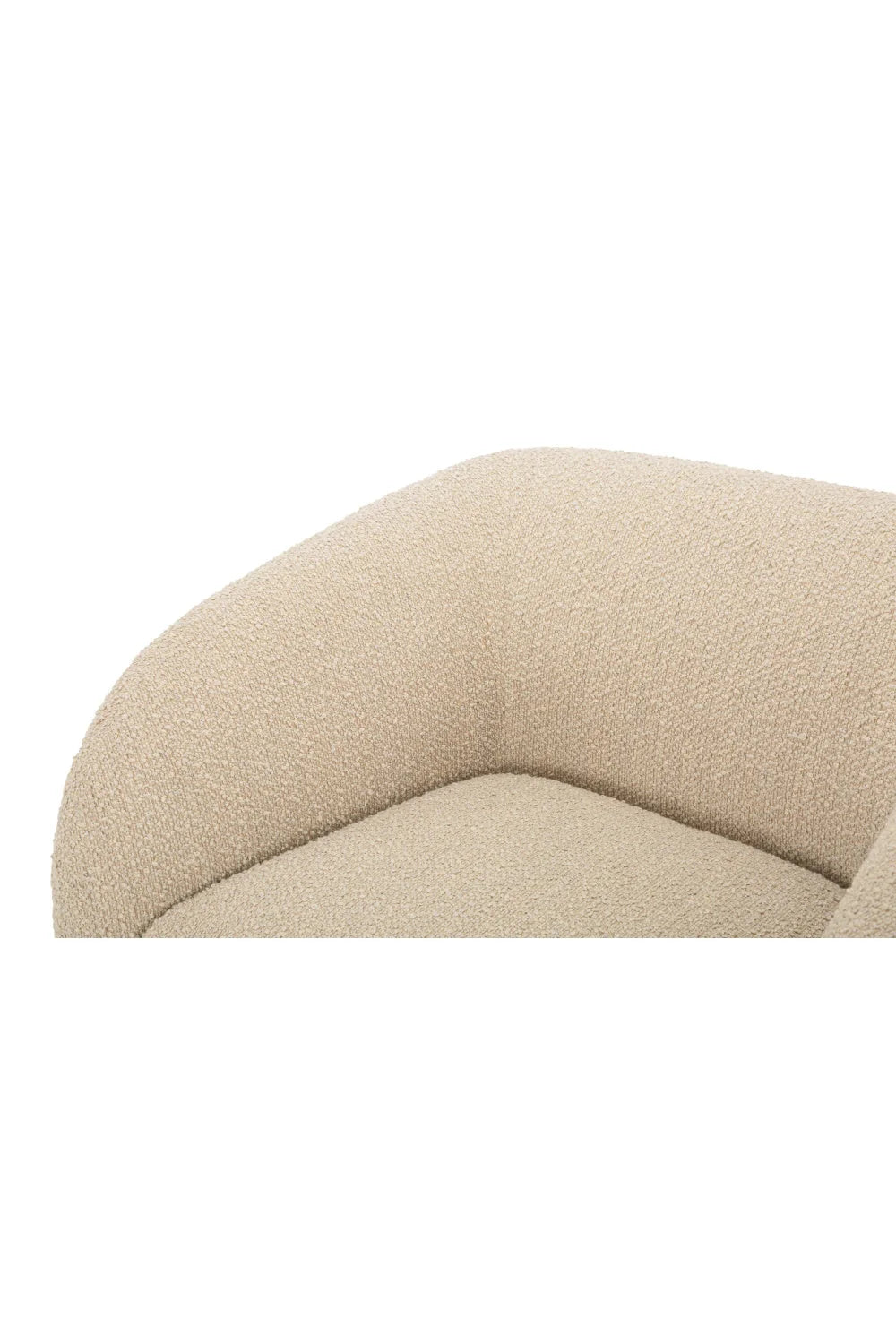 Luxury Curved Back Accent Chair European Style for Villa