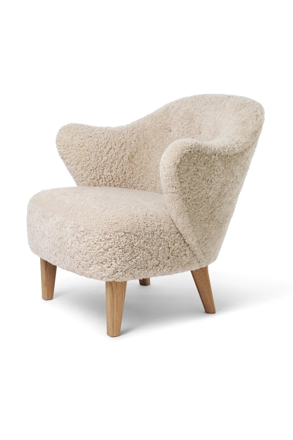 Luxury Curved Back Accent Lounge Chair Modern Italian Style for Villa