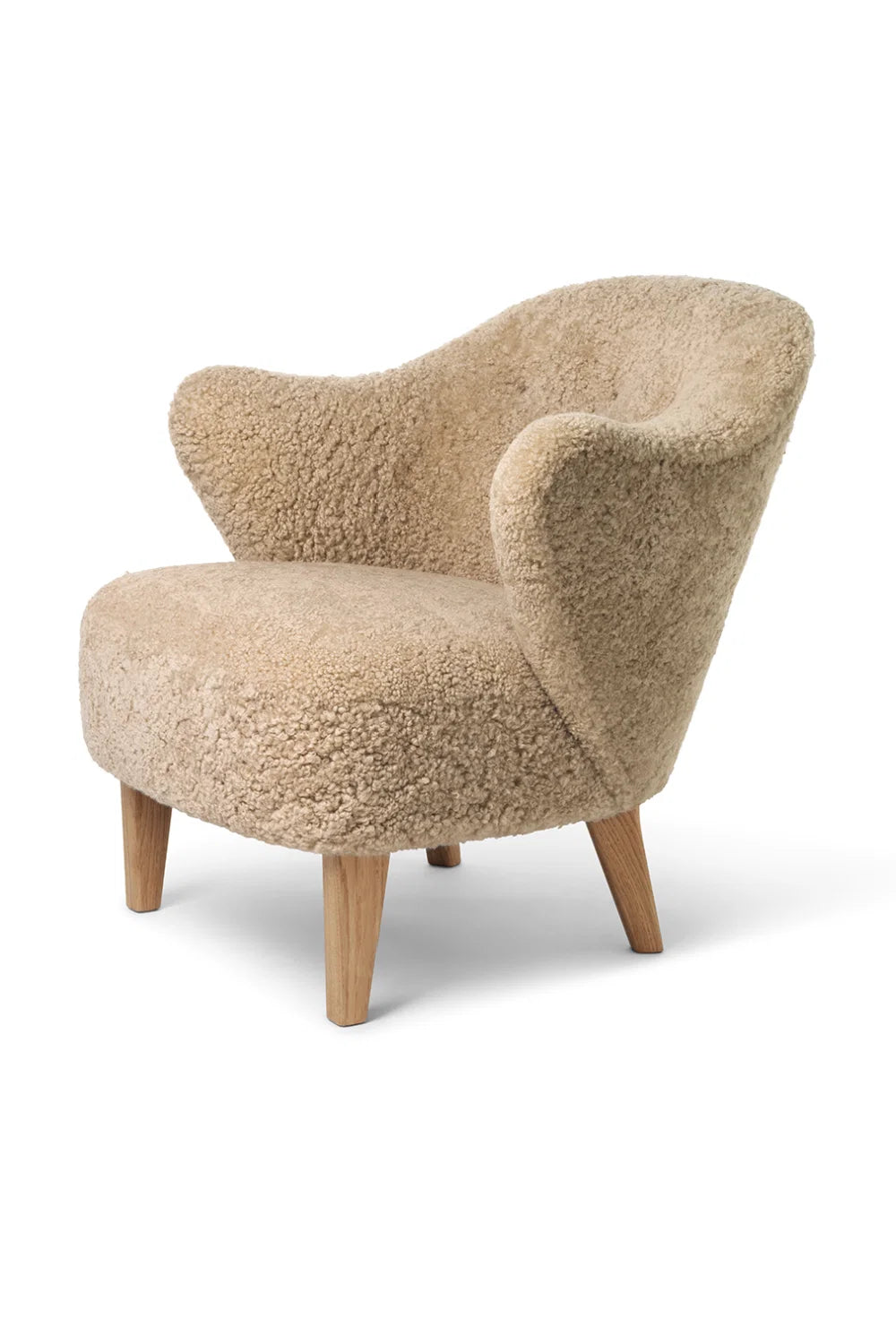 Luxury Curved Back Accent Lounge Chair Modern Italian Style for Villa