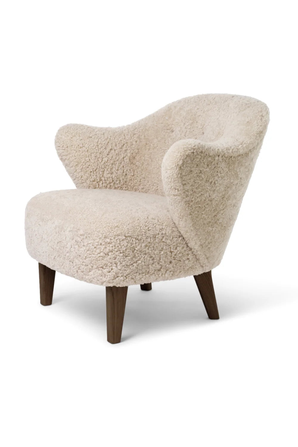 Luxury Curved Back Accent Lounge Chair Modern Italian Style for Villa