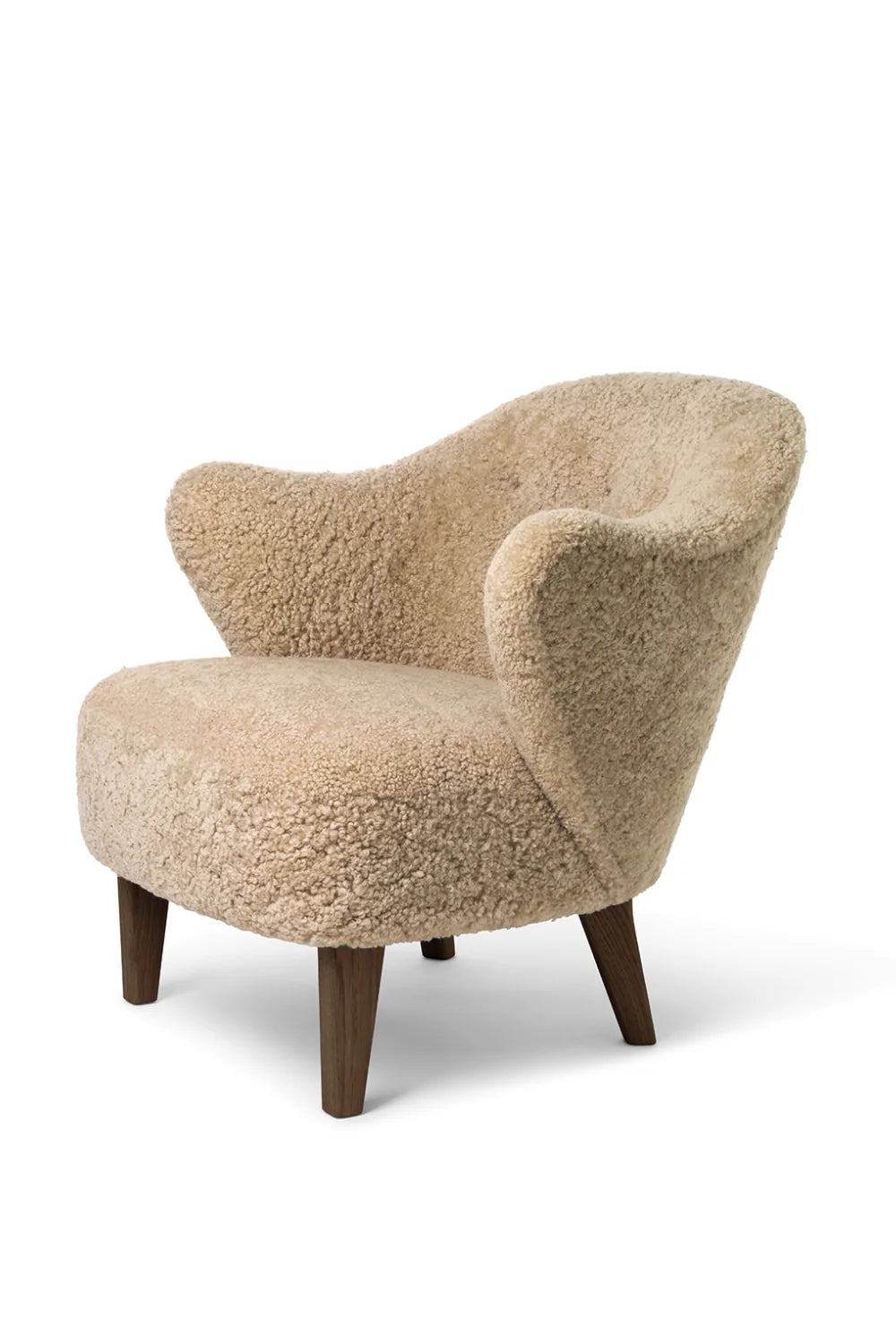 Luxury Curved Back Accent Lounge Chair Modern Italian Style for Villa