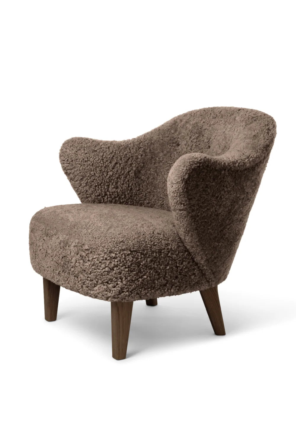 Luxury Curved Back Accent Lounge Chair Modern Italian Style for Villa