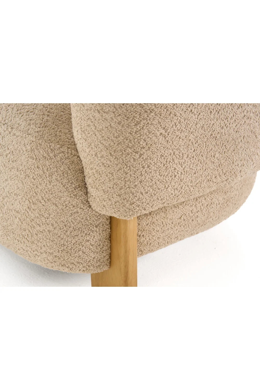 Luxury Curved-Back Barrel Accent Chair Modern Italian Style for Villa