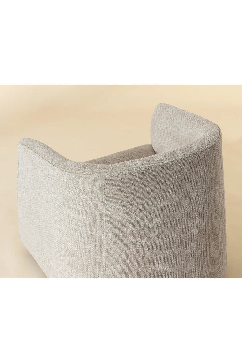 Luxury Curved Back Lounge Chair European Style for Villa