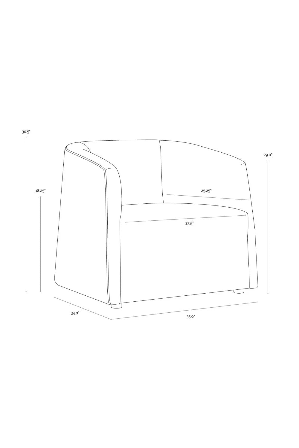 Luxury Curved Back Lounge Chair European Style for Villa