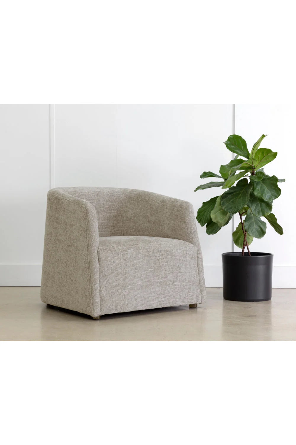 Luxury Curved Back Lounge Chair European Style for Villa