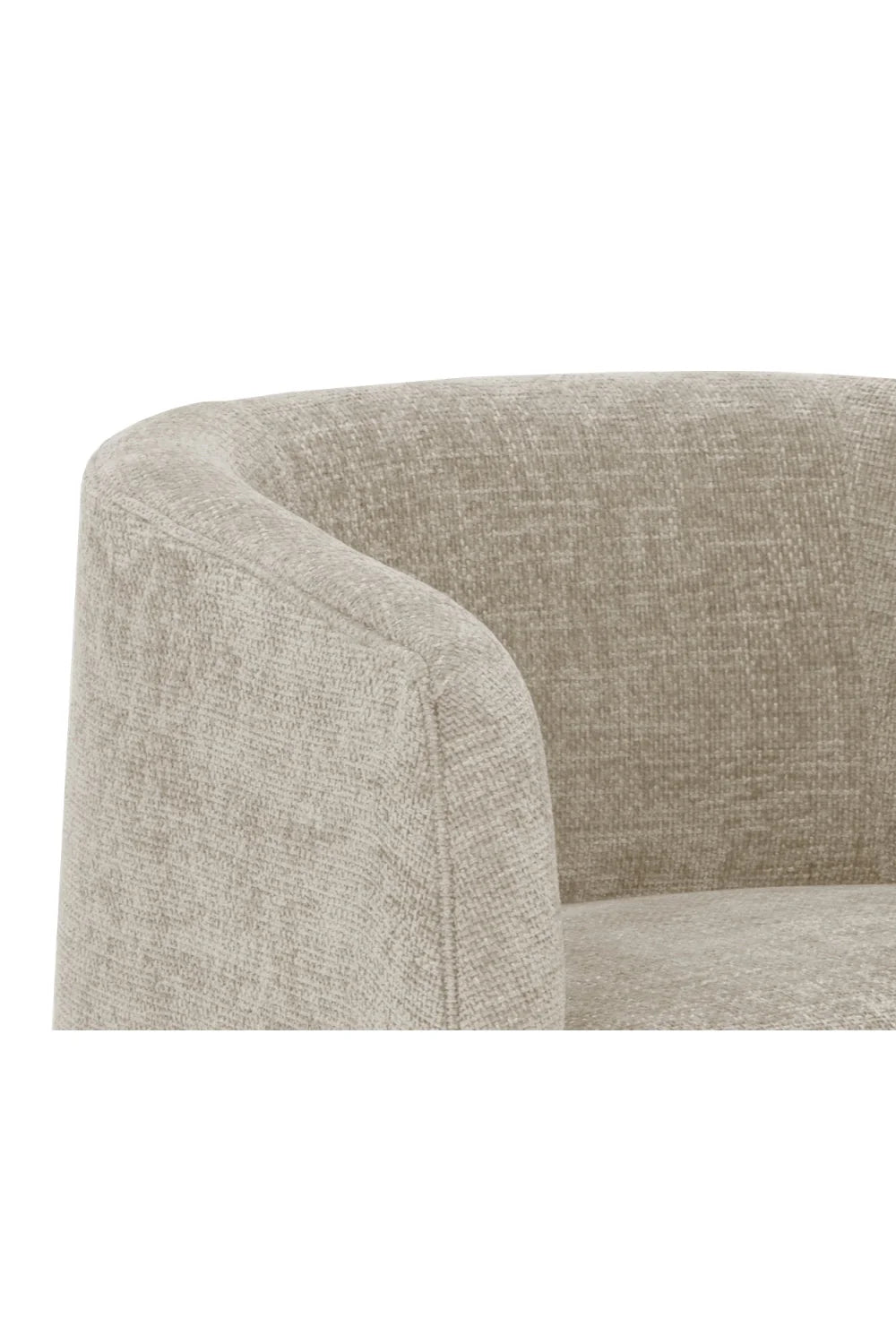 Luxury Curved Back Lounge Chair European Style for Villa
