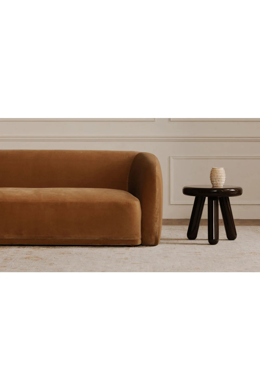 Luxury Curved Back Sofa Modern Italian Style for Villa