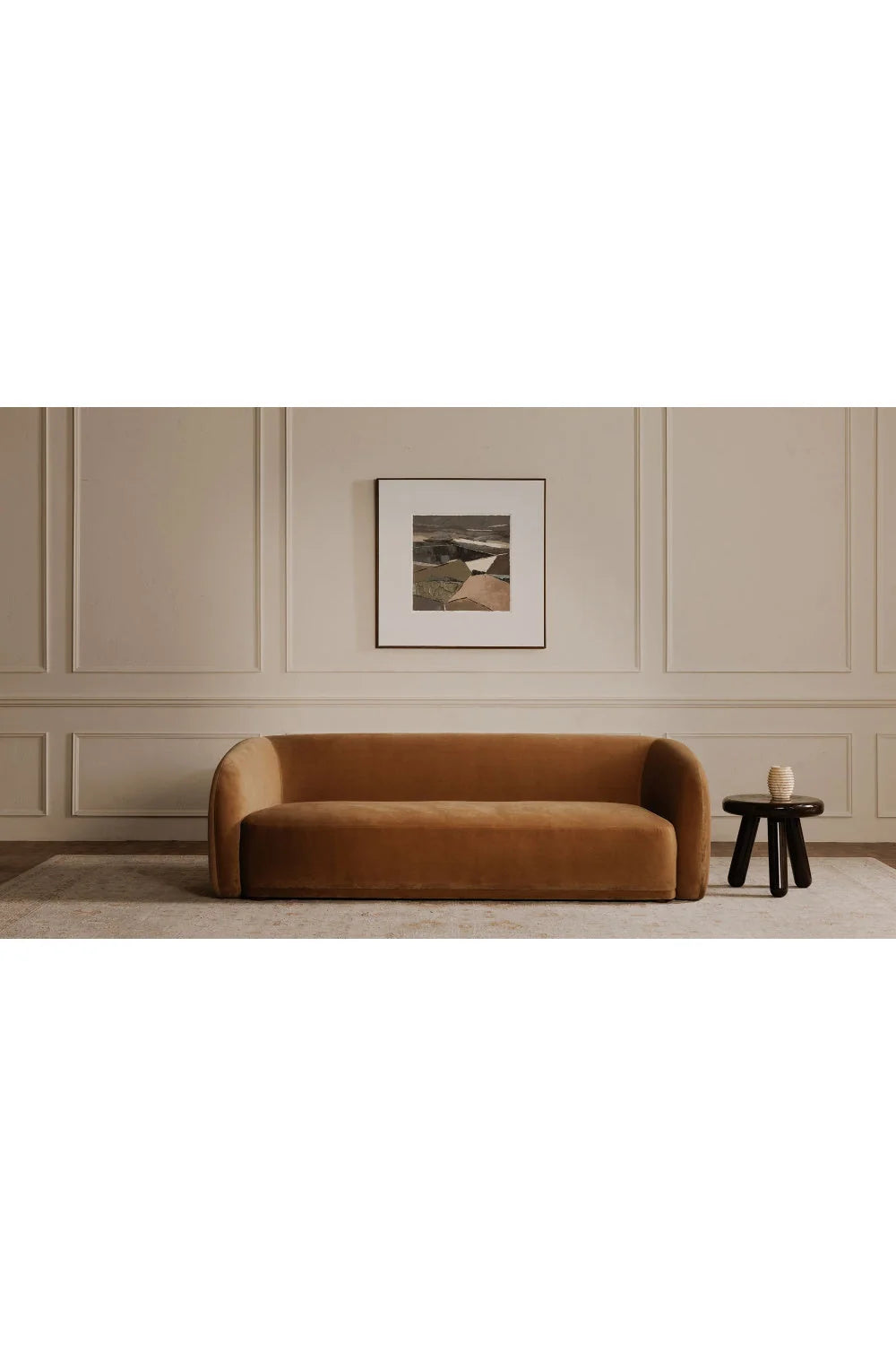 Luxury Curved Back Sofa Modern Italian Style for Villa
