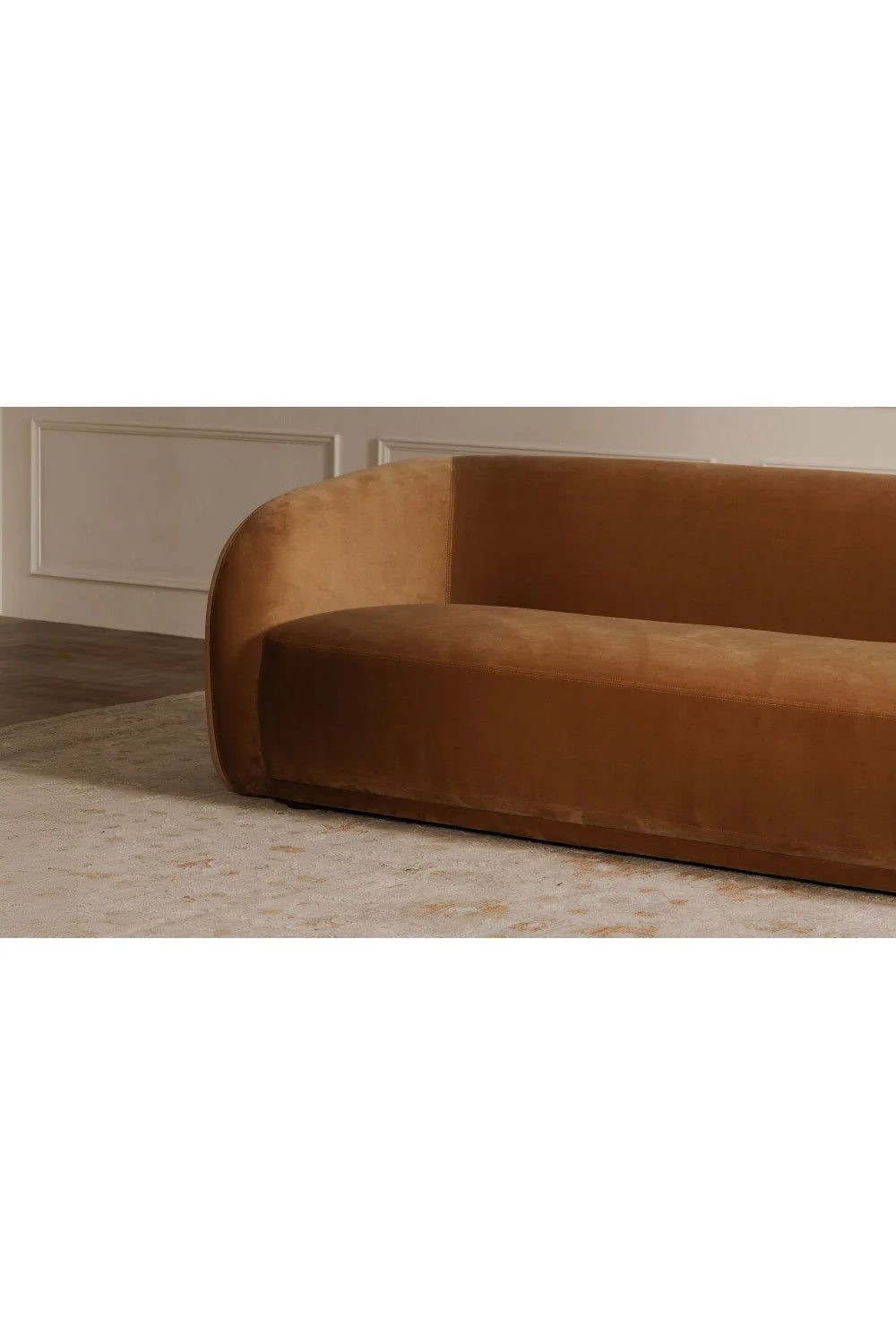 Luxury Curved Back Sofa Modern Italian Style for Villa