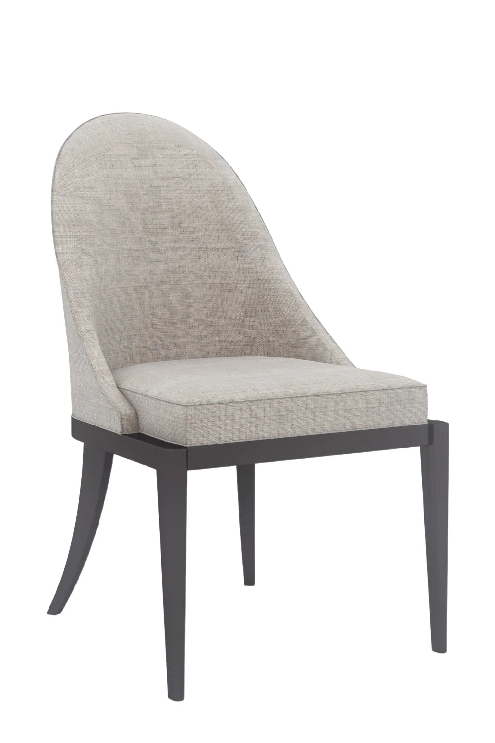 Luxury Curved Beige Modern Dining Chair European Style for Villa