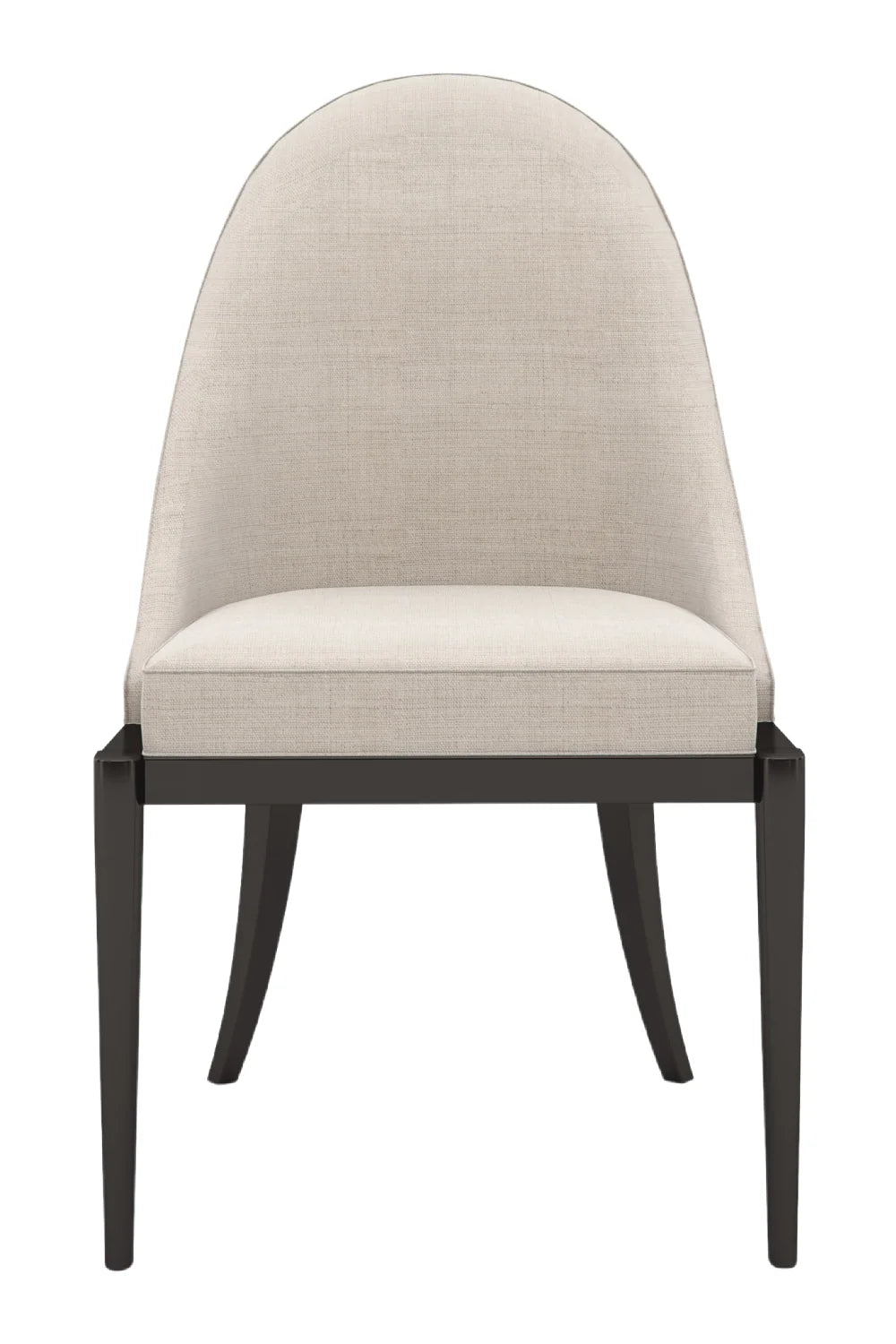 Luxury Curved Beige Modern Dining Chair European Style for Villa