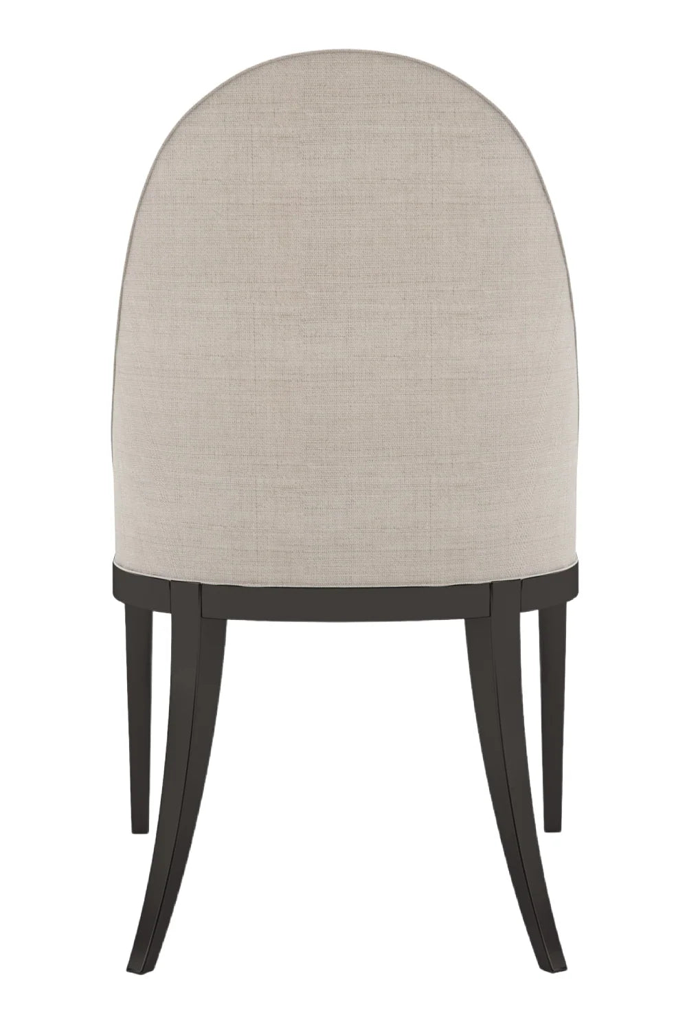 Luxury Curved Beige Modern Dining Chair European Style for Villa