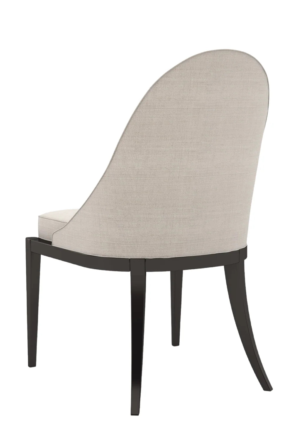 Luxury Curved Beige Modern Dining Chair European Style for Villa