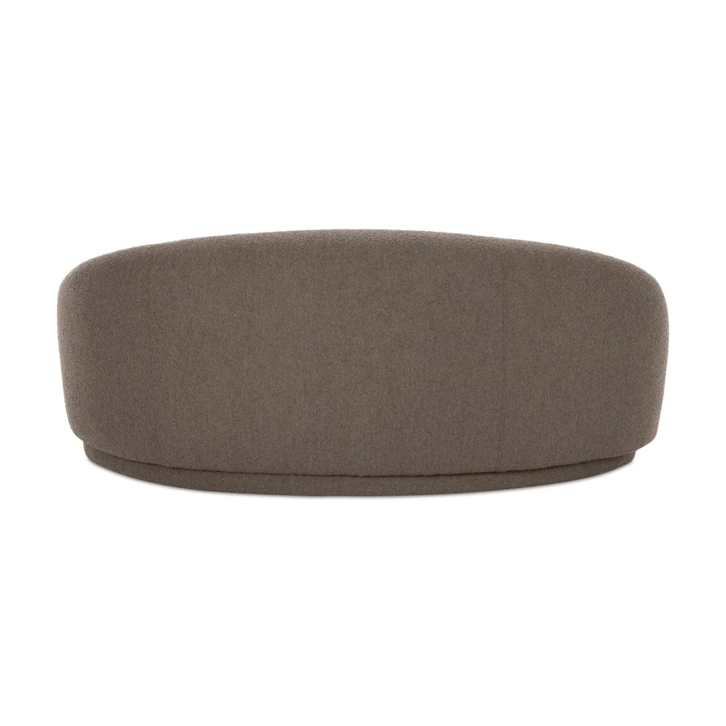 Luxury Curved Bouclé Sofa Modern Italian Style for Villa