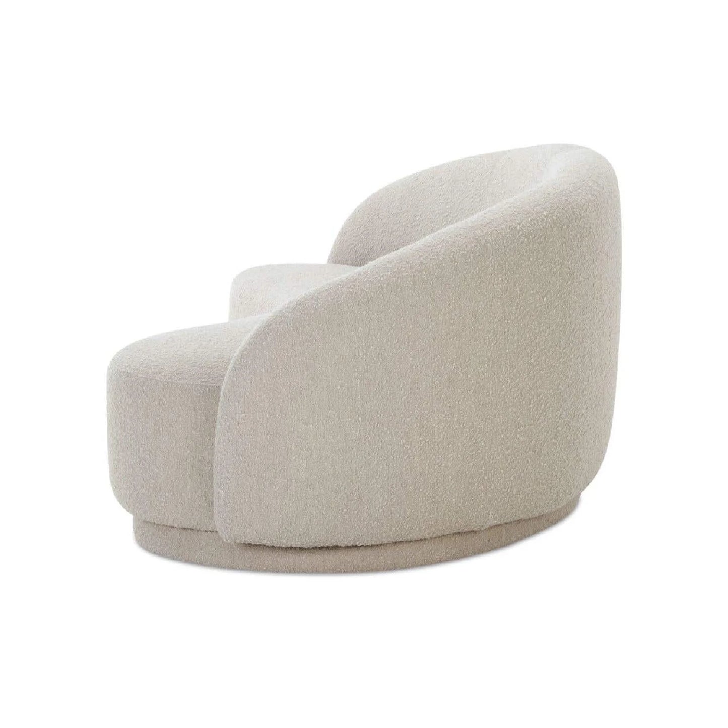 Luxury Curved Bouclé Sofa Modern Italian Style for Villa
