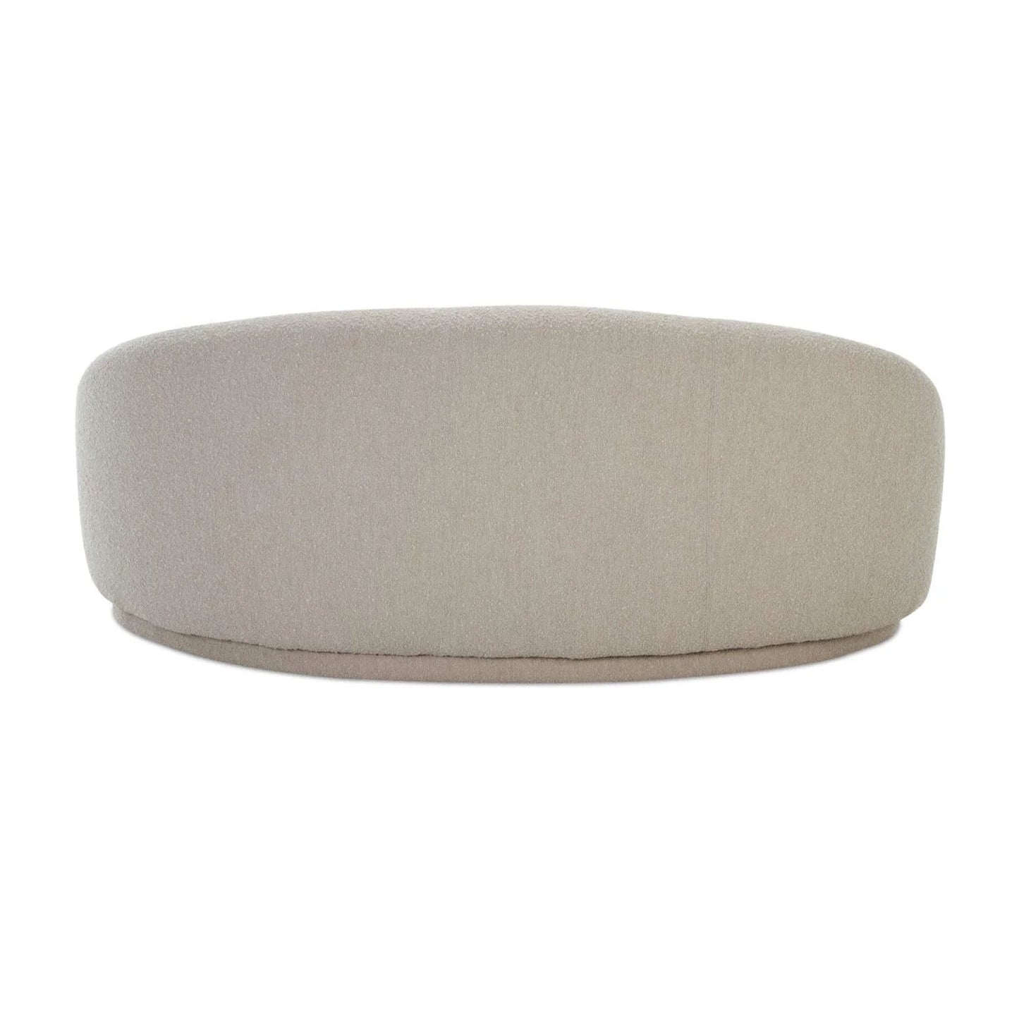 Luxury Curved Bouclé Sofa Modern Italian Style for Villa