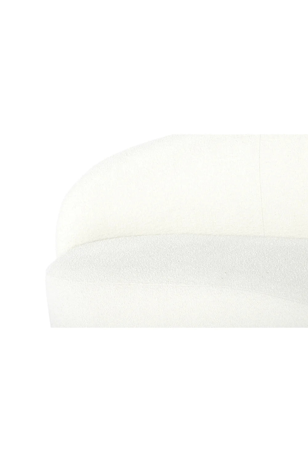 Luxury Curved Bouclé Sofa Modern Italian Style for Villa