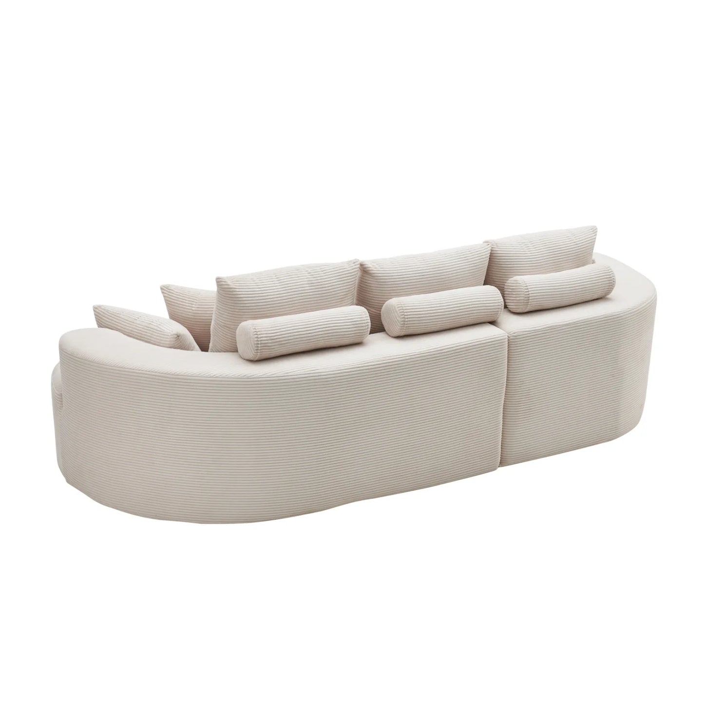 Luxury Curved Cloud Fabric Sectional Sofa Modern Italian Style for Villa