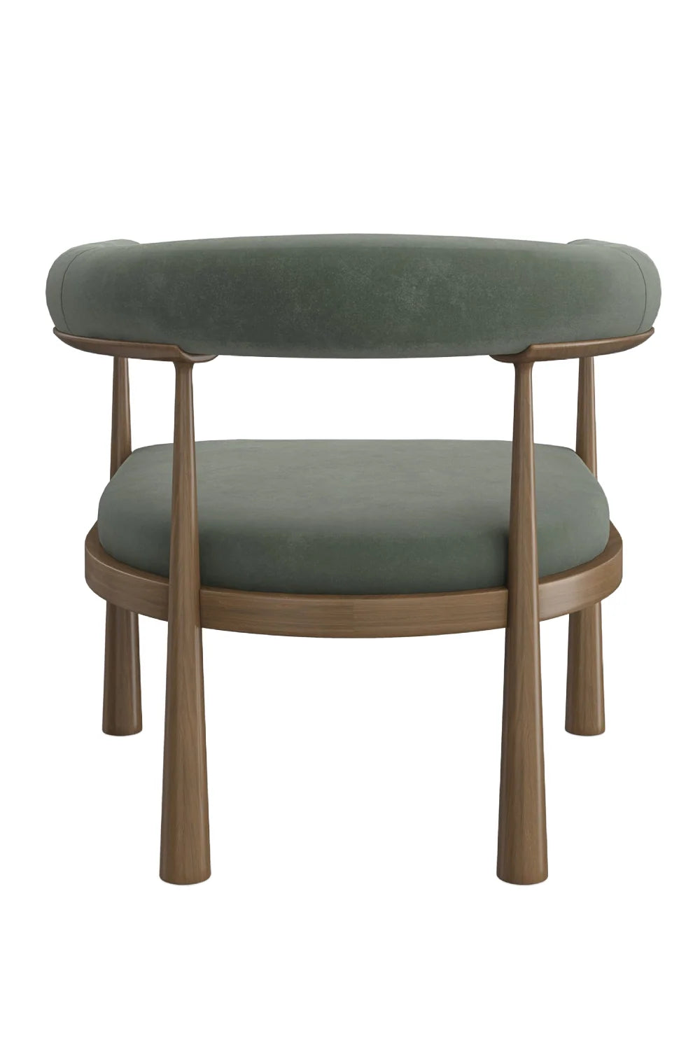Luxury Curved Club Accent Chair Modern Italian Style for Villa
