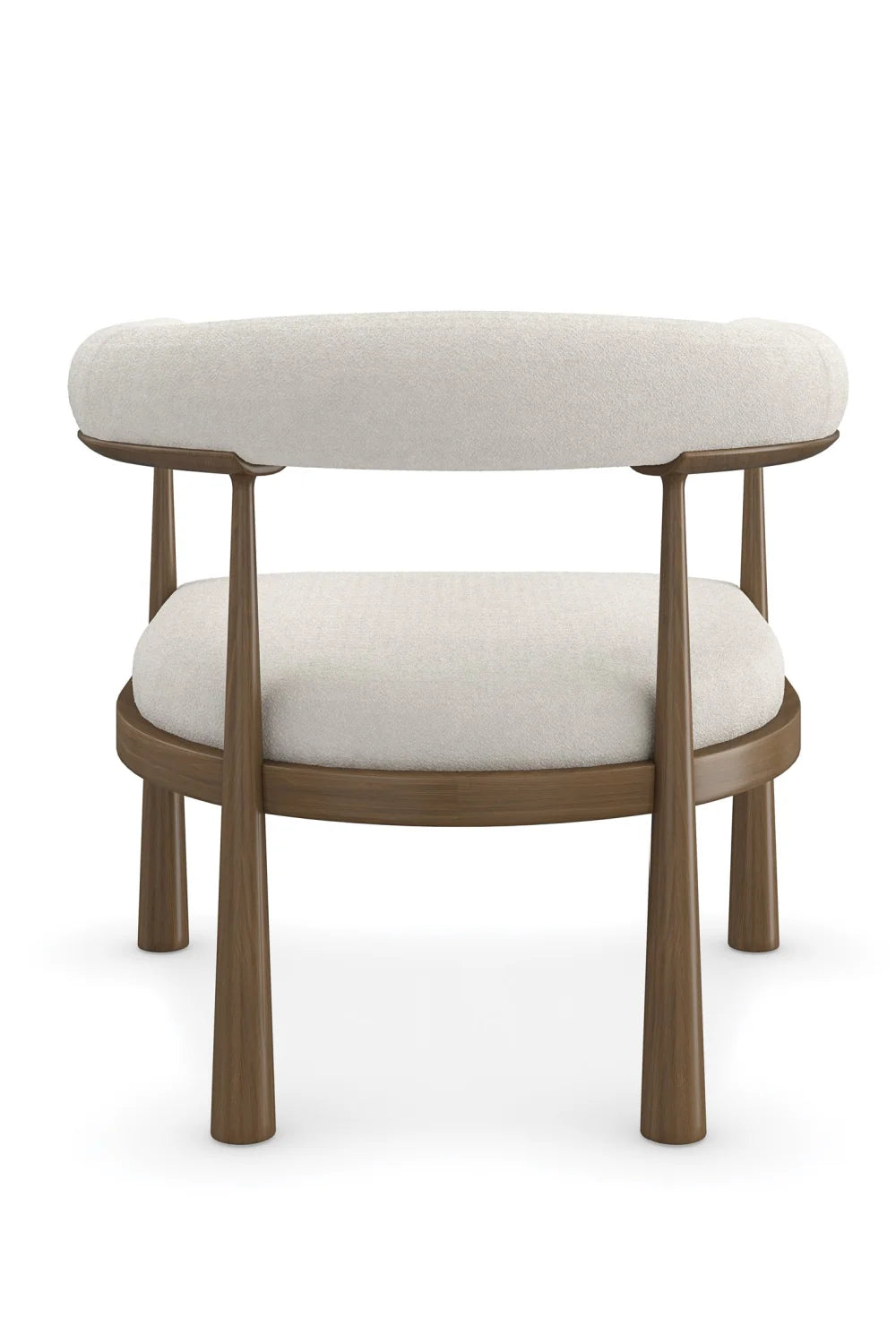 Luxury Curved Club Accent Chair Modern Italian Style for Villa