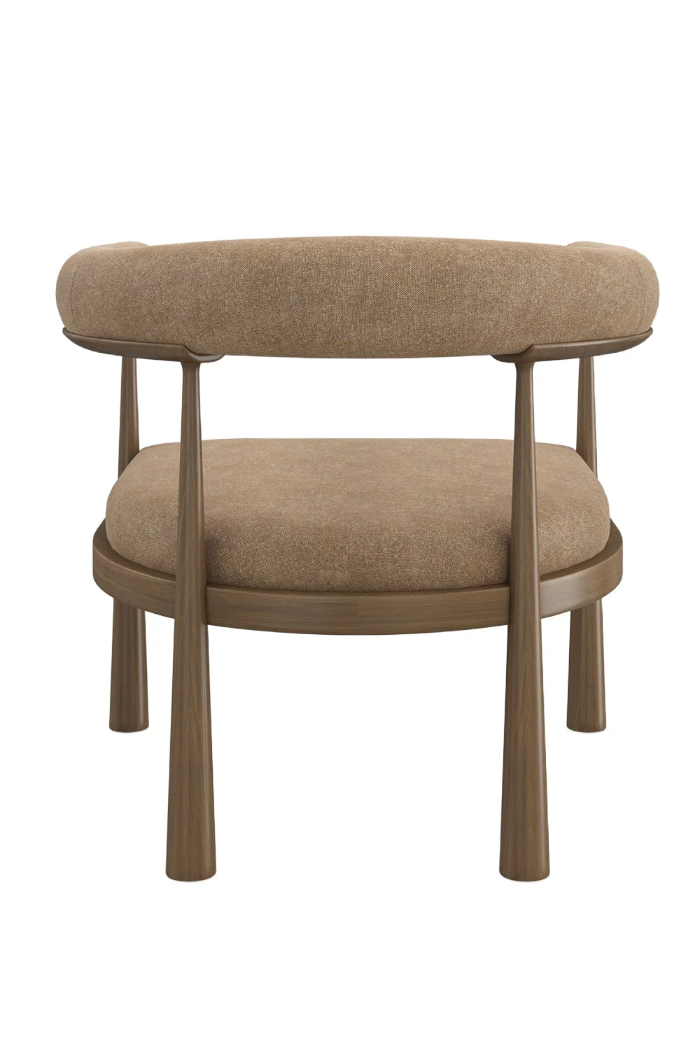 Luxury Curved Club Accent Chair Modern Italian Style for Villa