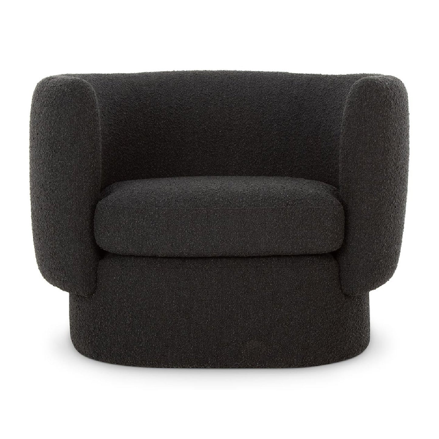 Luxury Curved Fabric Lounge Chair European Style for Villa