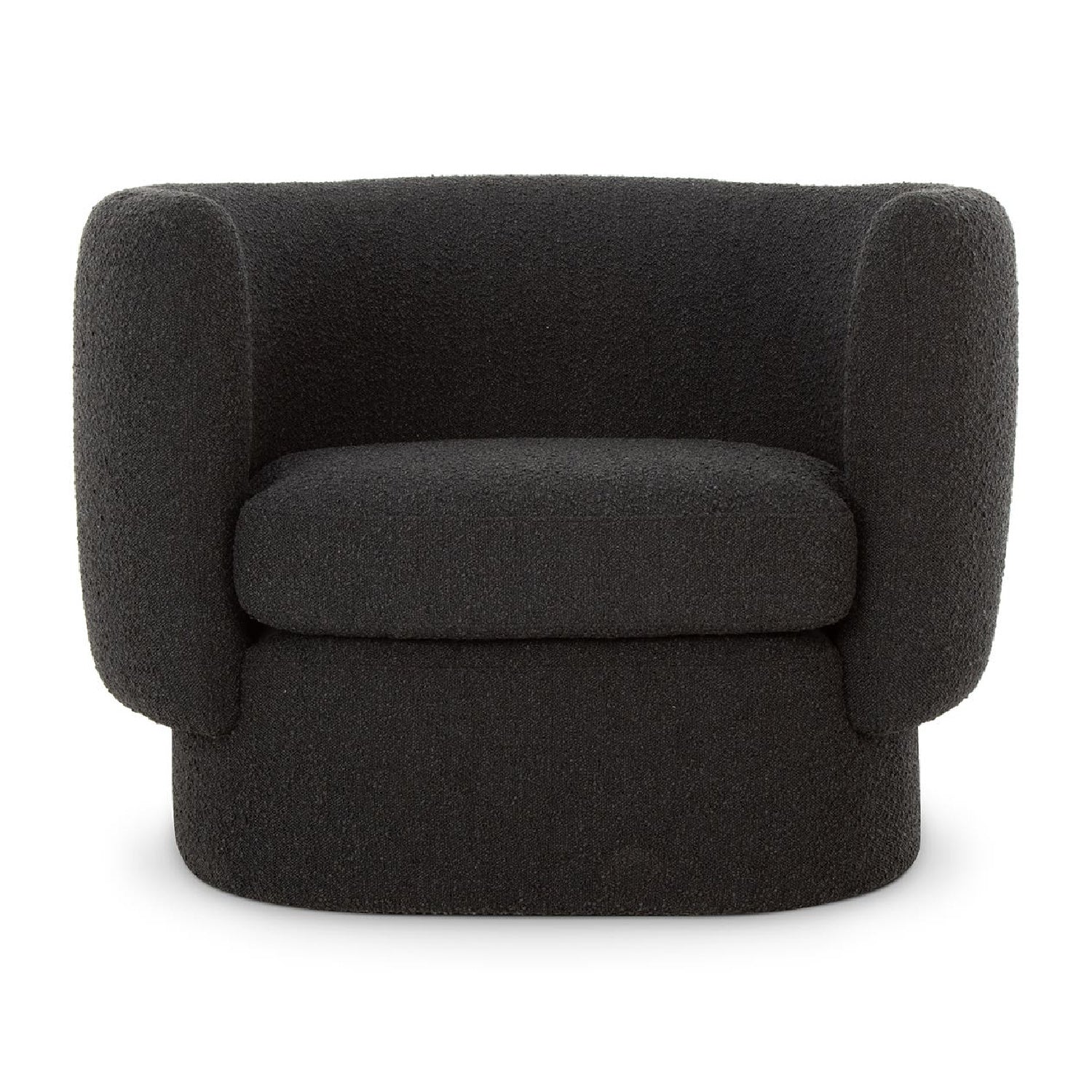 Luxury Curved Fabric Lounge Chair European Style for Villa