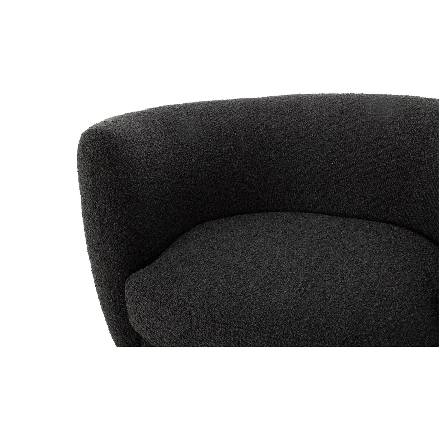 Luxury Curved Fabric Lounge Chair European Style for Villa