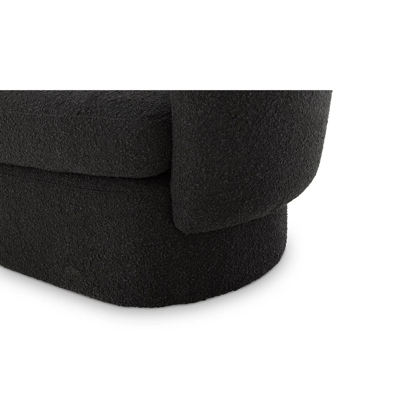 Luxury Curved Fabric Lounge Chair European Style for Villa