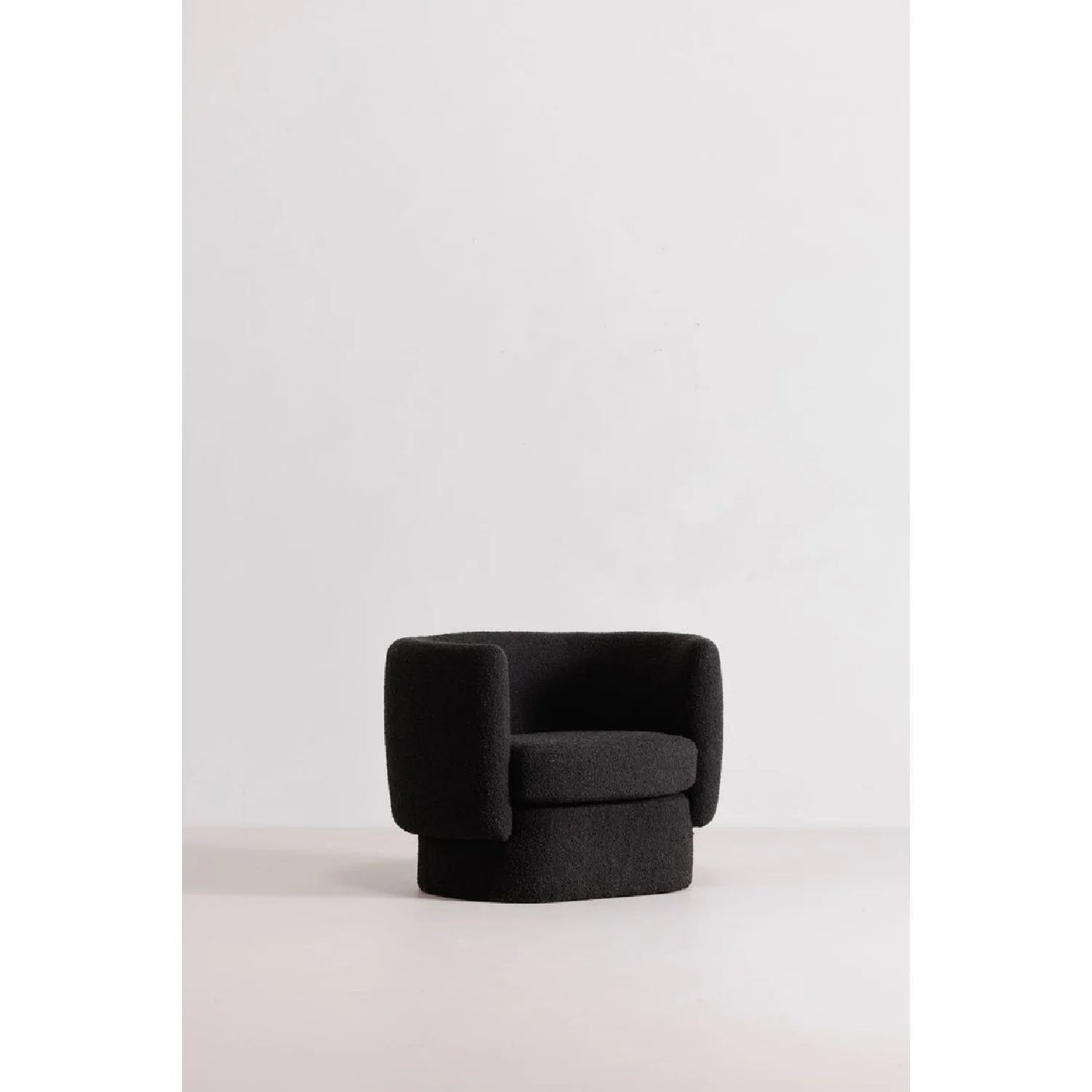 Luxury Curved Fabric Lounge Chair European Style for Villa