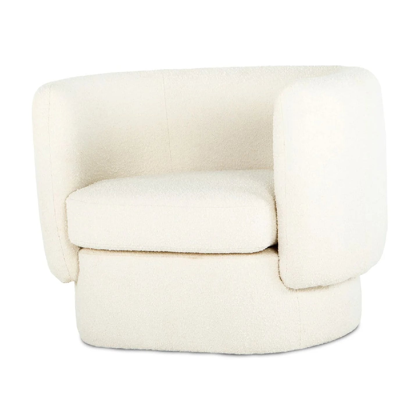 Luxury Curved Fabric Lounge Chair European Style for Villa