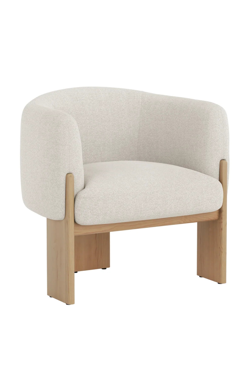 Luxury Curved Fabric Lounge Chair Modern Italian Style for Villa