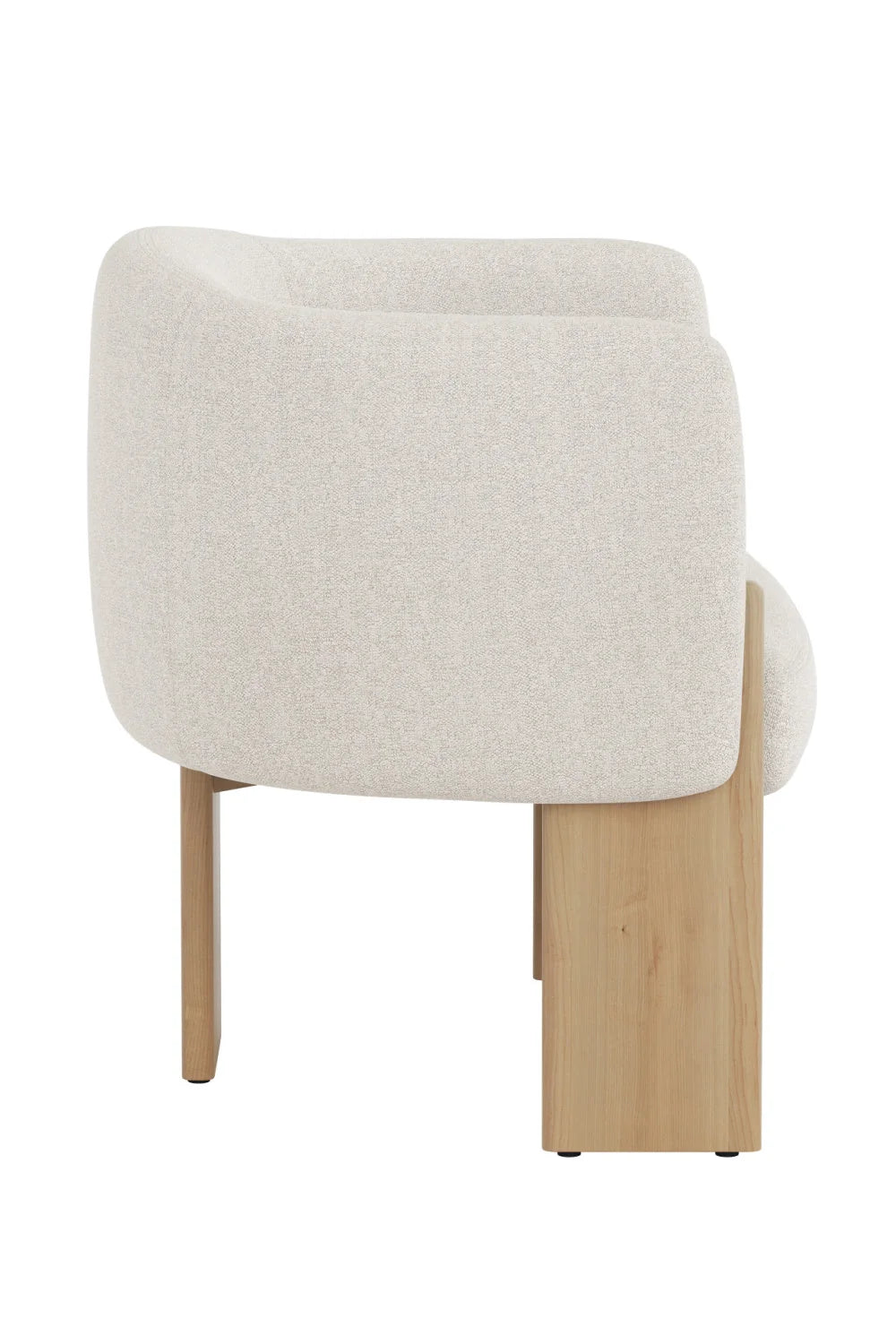 Luxury Curved Fabric Lounge Chair Modern Italian Style for Villa