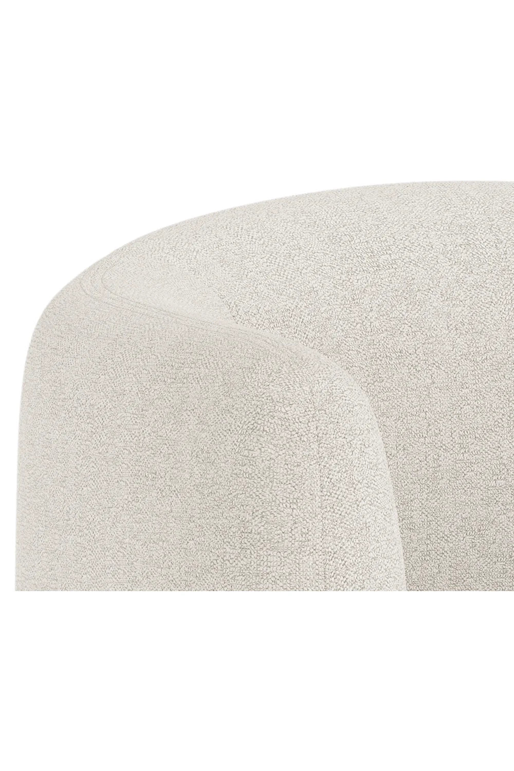 Luxury Curved Fabric Lounge Chair Modern Italian Style for Villa