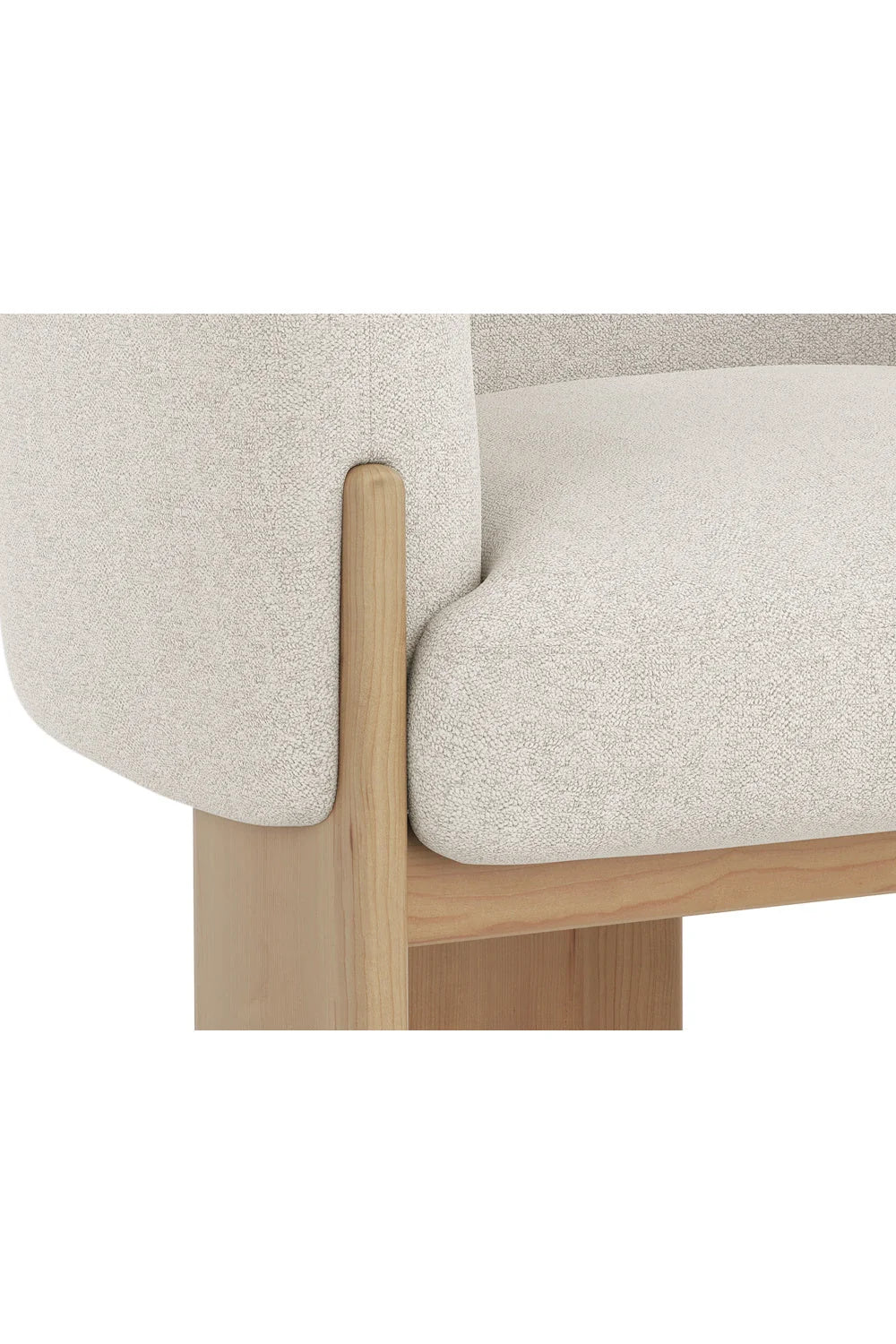 Luxury Curved Fabric Lounge Chair Modern Italian Style for Villa