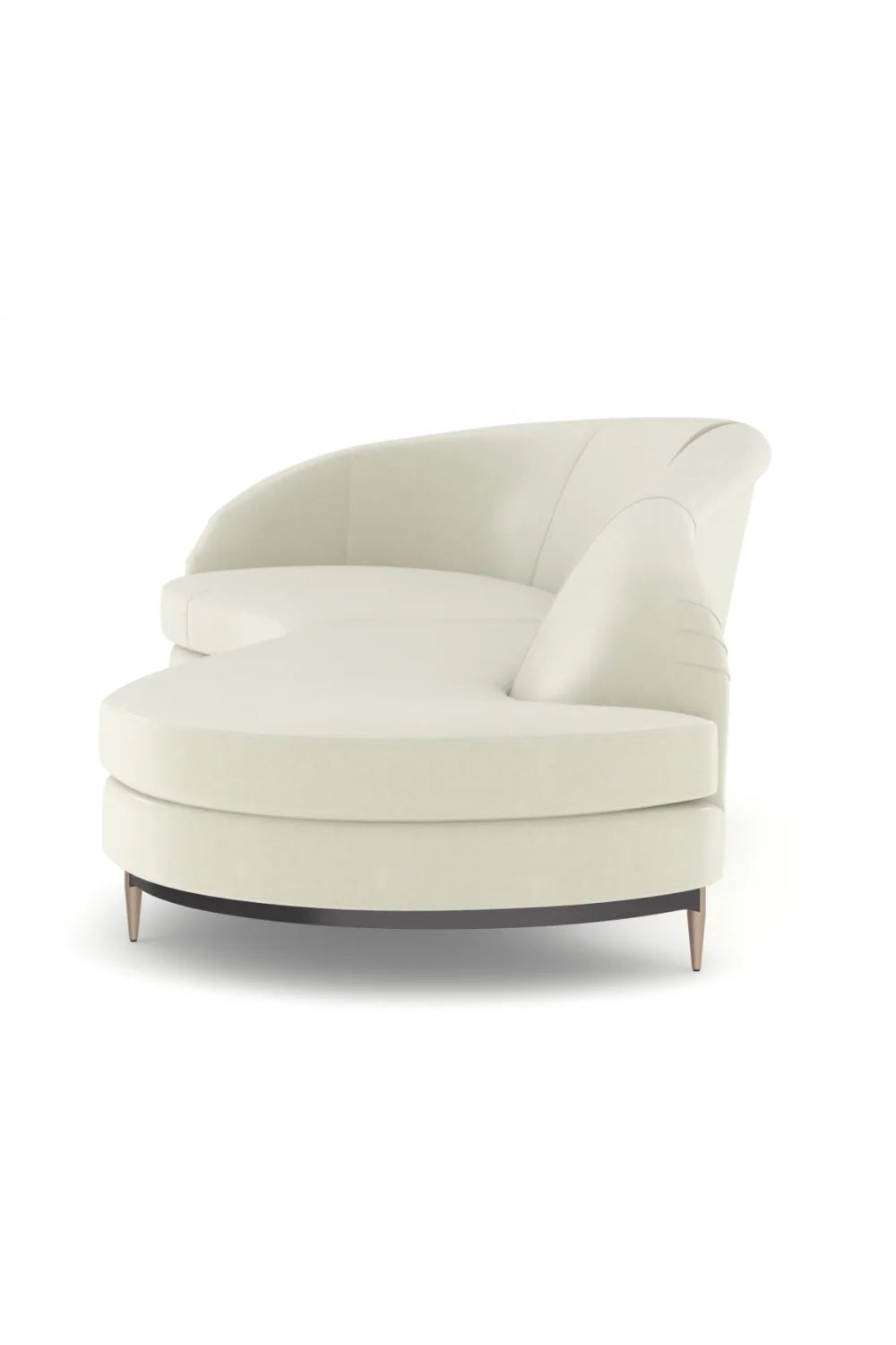 Luxury Curved Fabric Modular Sectional Sofa Modern Italian Style for Villa