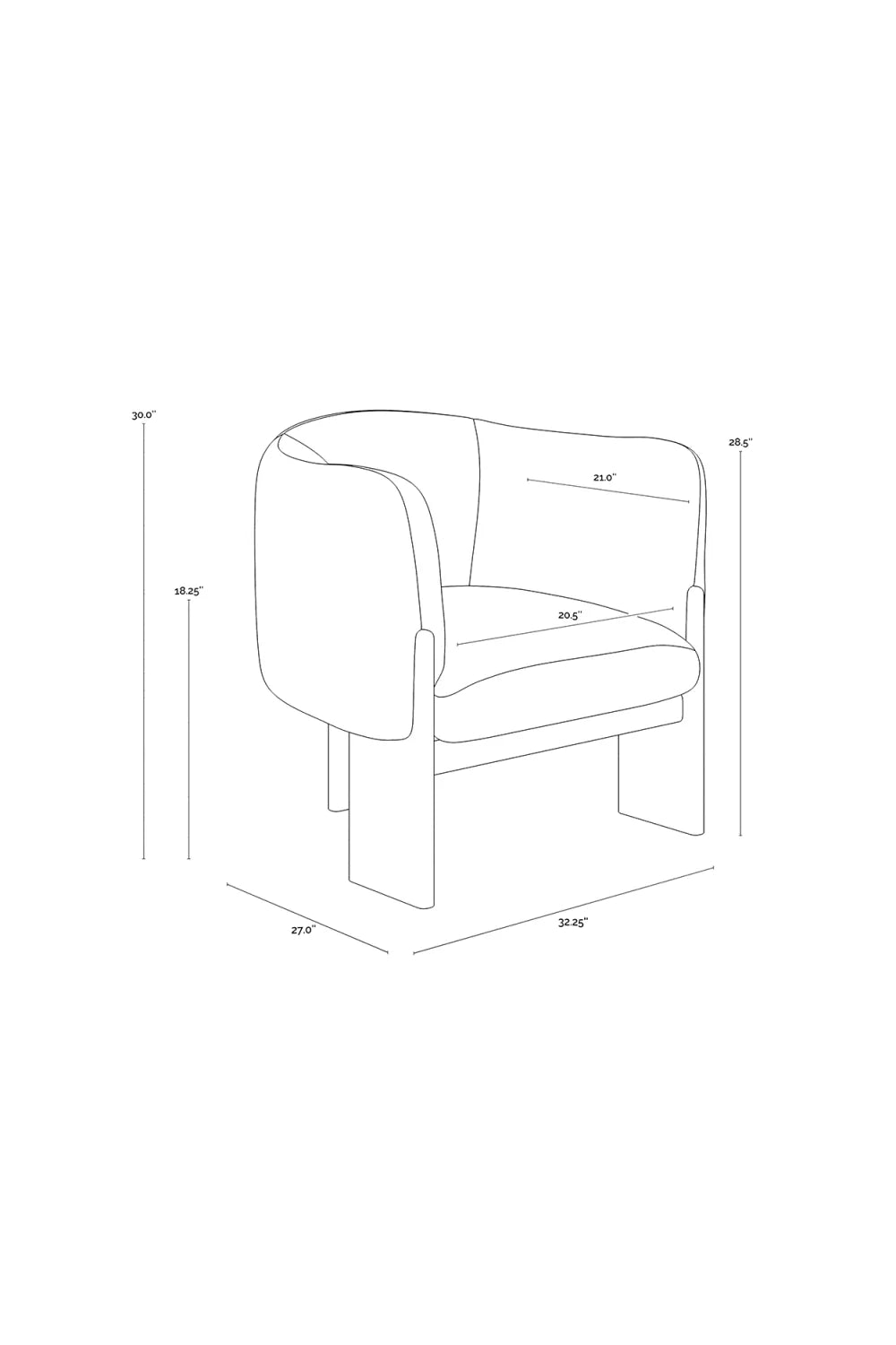 Luxury Curved Leather Lounge Chair Modern Italian Style for Villa