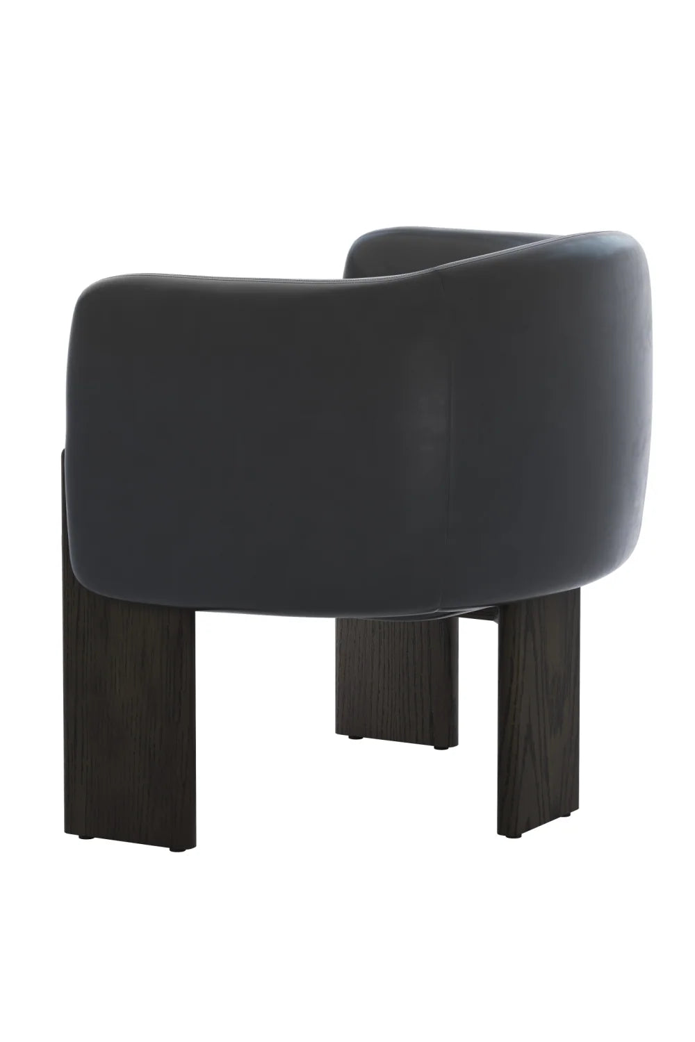 Luxury Curved Leather Lounge Chair Modern Italian Style for Villa