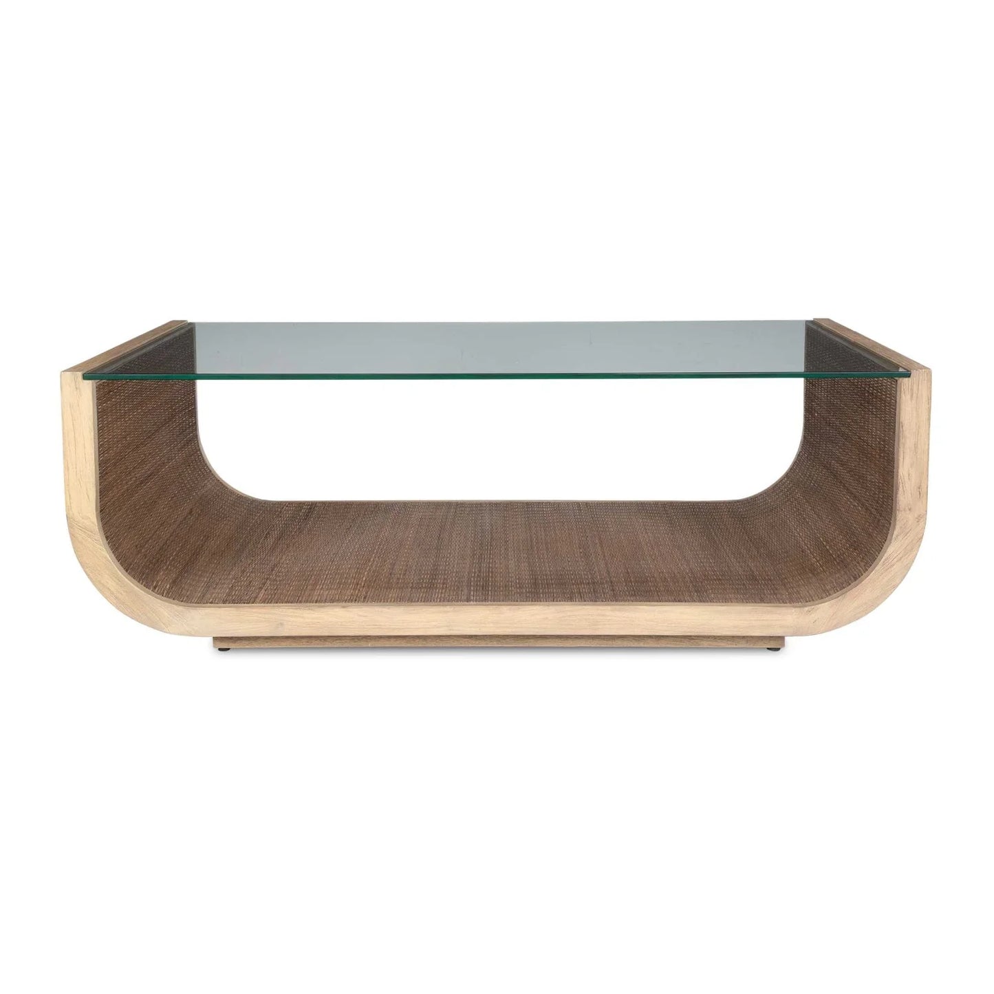 Luxury Curved Mahogany Coffee Table Modern Italian Style for Villa