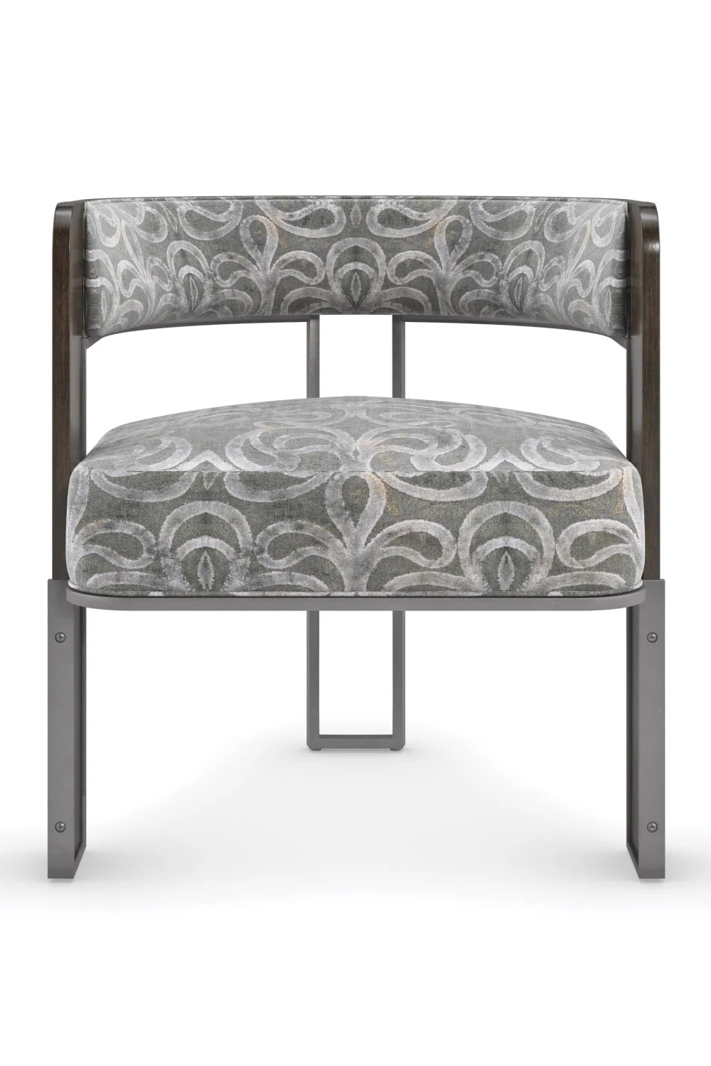 Luxury Curved Modern Accent Chair Modern Italian Style for Villa