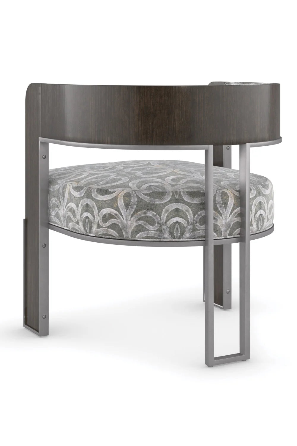 Luxury Curved Modern Accent Chair Modern Italian Style for Villa