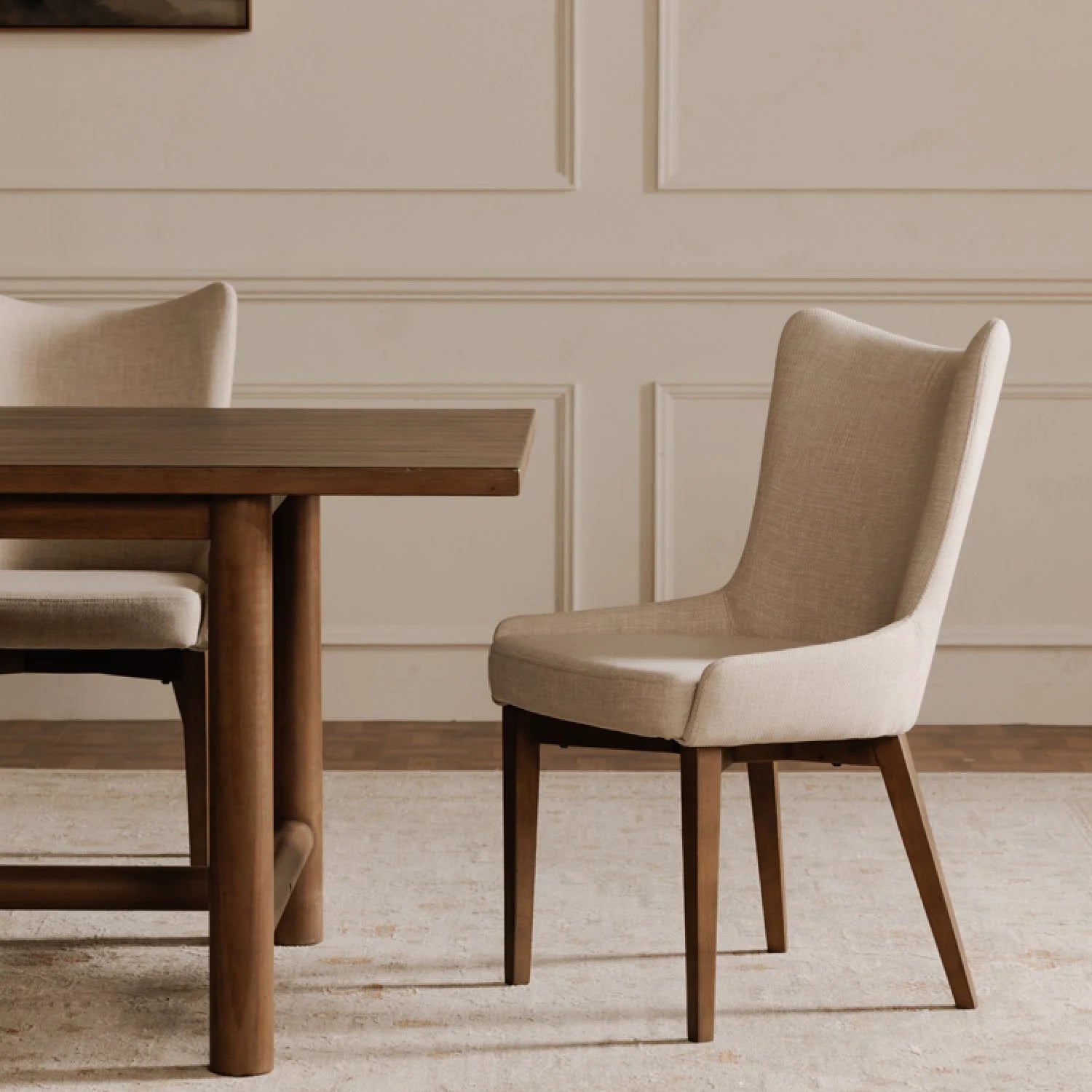 Luxury Curved Modern Dining Chair European Style for Villa